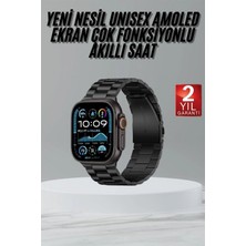 Narnuga Ultra 3 Kordonlu Amoled Ekran Akıllı Saat Çok Fonksiyonlu Uyku ve Sağlık Takibi