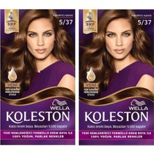 Wella 5/37 Kışkırtıcı Kahve Set Krem Saç Boyası X2 Adet
