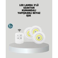 Toptan Bulurum Uzaktan Kumandalı 3’lü Ayarlanabilir Spot LED Işık Seti