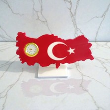 Ecay Mermer Ürünleri Mermer Türkiye Harita Saatli