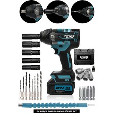 Power Black 1100 Nm Bijon Sökme 24 Parça Çift Akülü