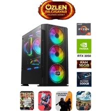 Özlen X3 - Ryzen 5 5500 | 16GB Ram | 500GB M.2 SSD | Rtx 3050 6gb Oyuncu Masaüstü Bilgisayarı