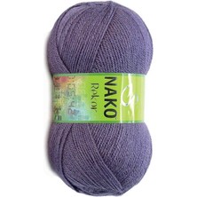 Nako Rekor (5 Adet) 6684 Açık Mürdüm Renk  El Örgü Ipliği