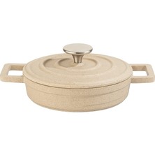 Lavonni 26 cm Döküm Kapaklı Döküm Basıktencere