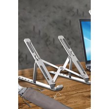Gampus Alüminyum Manyetik Katlanabilir Ayarlı Dizüstü Laptop Standı Sarsılmaz Sağlam Tablet Standı