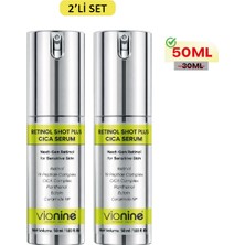 Vionine 2'li Retinol Shot Plus Cica Serum % 0.1 Made In Korea (50MLX2) Kırışıklık & Cilt Bariyer Bakım Serumu