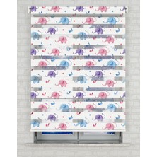 BRIGHTCOVER Filler Baskılı Zebra Perde - Gece Gündüz Kullanıma Uygundur - Bebek Odası Perdesi | Kokusuz Mürekkeple Basılmış  Zebra Perdeler ile Sende Tarzını Yansıt! | 1 Dakikada Pratik Montaj