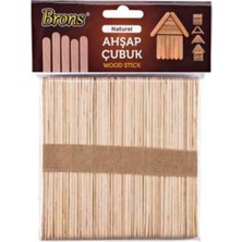 Puti Brons Dondurma Çubuğu Renksiz Geniş 50LI - 4 Paket