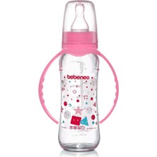 Bebeneo Kulplu Cam Biberon 230 ml Kaliteli Ekonomik Sağlıklı Cam Biberon BPA İçermez