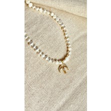 CAPO By Aytaç Yamaç Denizci Barok Inci Kırlangıç Uçlu Kolye Unisex Barok Inci Kolye Erkek Inci Kolye