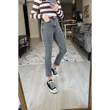 Kesik Paça Boyfit Jean