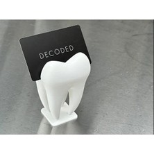 KMA Tekstil Diş Hekimi Kartvizit Tutucu – Masaüstü Dekoratif Kart Tutucu