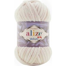 Alize Velluto (5 Adet) 599 Taş Rengi El Örgü Ipliği