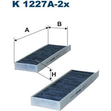 Filtron Fıltron K1227A-2X Polen Filtresi Combo E 19> Vıvaro C-Zafıra Lıfe-Grandland-Partner Iı TEPEE-P3008-P5008-RIFTER- Berlıngo Iı-C4 08 > Ds5 11> Karbonlu Otom Ac 6447.XG-6479.93-9801448180