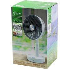 Go İthalat Kiwi KFAN-7618 USB Şarjlı 5 Inç - 13.4cm Masa Üstü Vantilatör 3 Kademe Hız 5 Pls.kanat Ayarlı YÜKSEKLİK:20-28CM (5468)