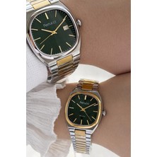 Ferucci Ferrucci Sevgili ve Çiftlere Özel Çelik Kordon 2 Yıl Garantili 3 Atm Çift Kol Saati CFT.SG001.04