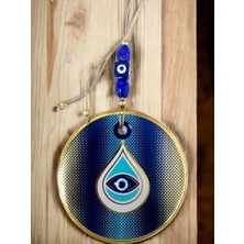 Homevia Puantiyeli Damla Desen Nazar Boncuklu Duvar Süsü Gözlü Duvar Dekoru