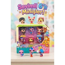 Craftivio Little Pet Star 6'lı Sevimli Minişler Figür Seti - Eğlenceli Hayvanlar Koleksiyon Paketi Oyuncak