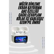 Narnuga Dokunmatik Ekranlı Air Pro 2 Anc Kulaklık Kablosuz Çok Fonksiyonlu
