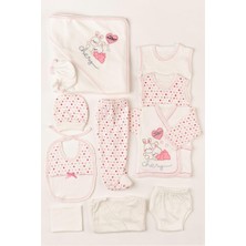 Bambino Cherry Ayıcıklı 10’lu Bebek Hastane Çıkışı Seti – Pamuklu Yenidoğan