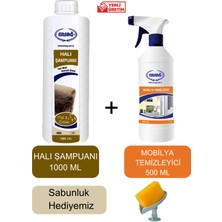 Ersağ Ersag Halı Şampuanı 1000 ml + Mobilya Temizleyici 500 ml + ( Sabunluk Hediye'li ) 123-25