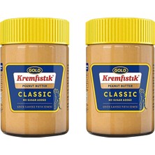 Gold Polmak Gold Fıstık Ezmesi Classic Şekersiz 340 gr x 2 Adet
