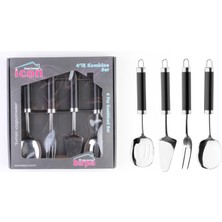 Birpa Icon Black Sılver 4'lü Kombine Set                 (705+706+707+708 )