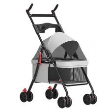 Nunbell Trol Kedi Köpek Taşıma Arabası 45-62-101CM