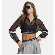 Under Armour Kadın Ua Heatgear Mesh Fermuarlı Ceket  6012295-008 Siyah Renkli Hafif Kumaşlı Spor Giyim