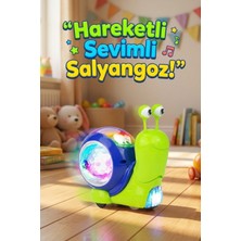 Craftivio Hareketli Işıklı Müzikli Salyangoz Oyuncak - Bebek Emekleme Yardımcısı Eğitici Yürüyen Salyangoz