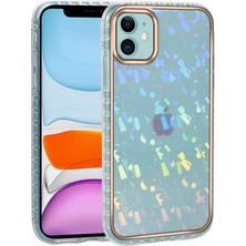StilStoreTr iPhone 11 Uyumlu Desenli Parlayan Transparan Stsr Avva Kapak-No1