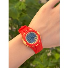 Jaga Dijital 2 Yıl Garantili Alarm+Kronometre+Işık ve Takvimli 5 Atm Genç Spor Çocuk Kol Saati JG007