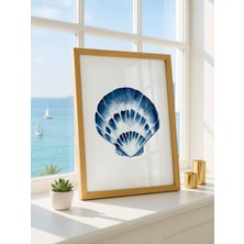 Fuart.Co Derin Mavi Kabuk Dijital Baskı Poster (Çerçevesiz)Sea World Poster Serisi Sefu