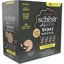 Üreticiniz Schesir After Dark Velvet Et Suyunda Karışık Lezzetler Pouch Yetişkin Konserve Kedi