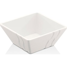 Külsan 23014.CW - Happy Chef Luxor - Kase 13,8X13,8 cm 3'lü H.5,8 Cm, Thermoset Melamin