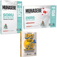 İndeks Akademi Yayıncılık 2026 Kpss A Grubu Muhasebe Çözümlü Soru Bankası ve Video Ders Notları
