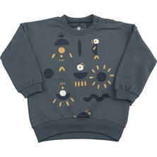  "grow" Sweatshirt - Koyu Mavi