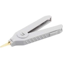 Voltaj Altın Kaplama Büyük Test Klipsi - Gri Krokodil