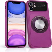 Nexiva iPhone 11 Uyumlu Kılıf 17 Pro Max Çevirici Magsafe Kamera Lens Korumalı Camlı Dönüştürücü