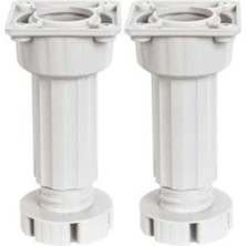 Genel Ayarlanabilir Plastik Baza Mutfak Dolap Tezgah Ayağı 10-15CM Gri (2 Adet)