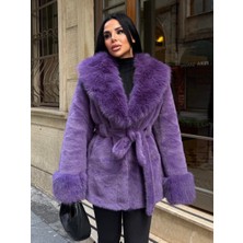 Rabiossa Kadın Peluş Kürk Kaban Ceket