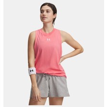 Under Armour Kadın Ua Rival Muscle Atlet Pembe-600 Nefes Alabilir Kumaş ile Rahat Kesim