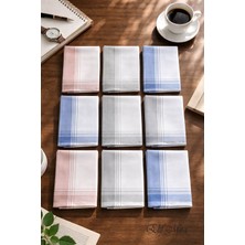 Hepsine Rakip 12 Li Erkek Cep Yaka Mendil Seti 40X40 cm Pamuklu Mirfatih