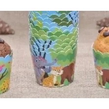 Partyy Bag Safari Temalı Cupcake Kalıbı & Kek Kapsülü & 25'li Kek Kapsülü