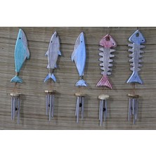 Epilons Ahşap Balıklı Metal Çan No:5