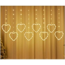 Homevia Kalpli Perde LED Işıklar, Sevgililer Günü Romantik LED Aydınlatma