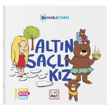 Akademi Çocuk Funny Mat Yıkanabilir Hikaye Kitabı - Altın Saçlı Kız