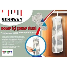 Dolap Içi Asılabilir Temiz Çorap Düzenleyici Çorap Filesi Askılık