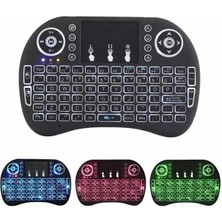 Toptan Bulurum Işıklı Kablosuz Mini Klavye ve Dokunmatik Mouse Seti Türkçe Kablosuz