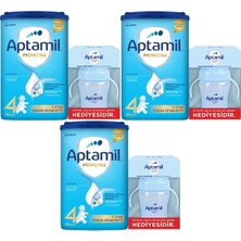 Nutrıcıa Aptamil Pronutra 800GR Devam Sütü No:4 (1-2 Yaş) + Suluk Hediye (3 Lü Set)